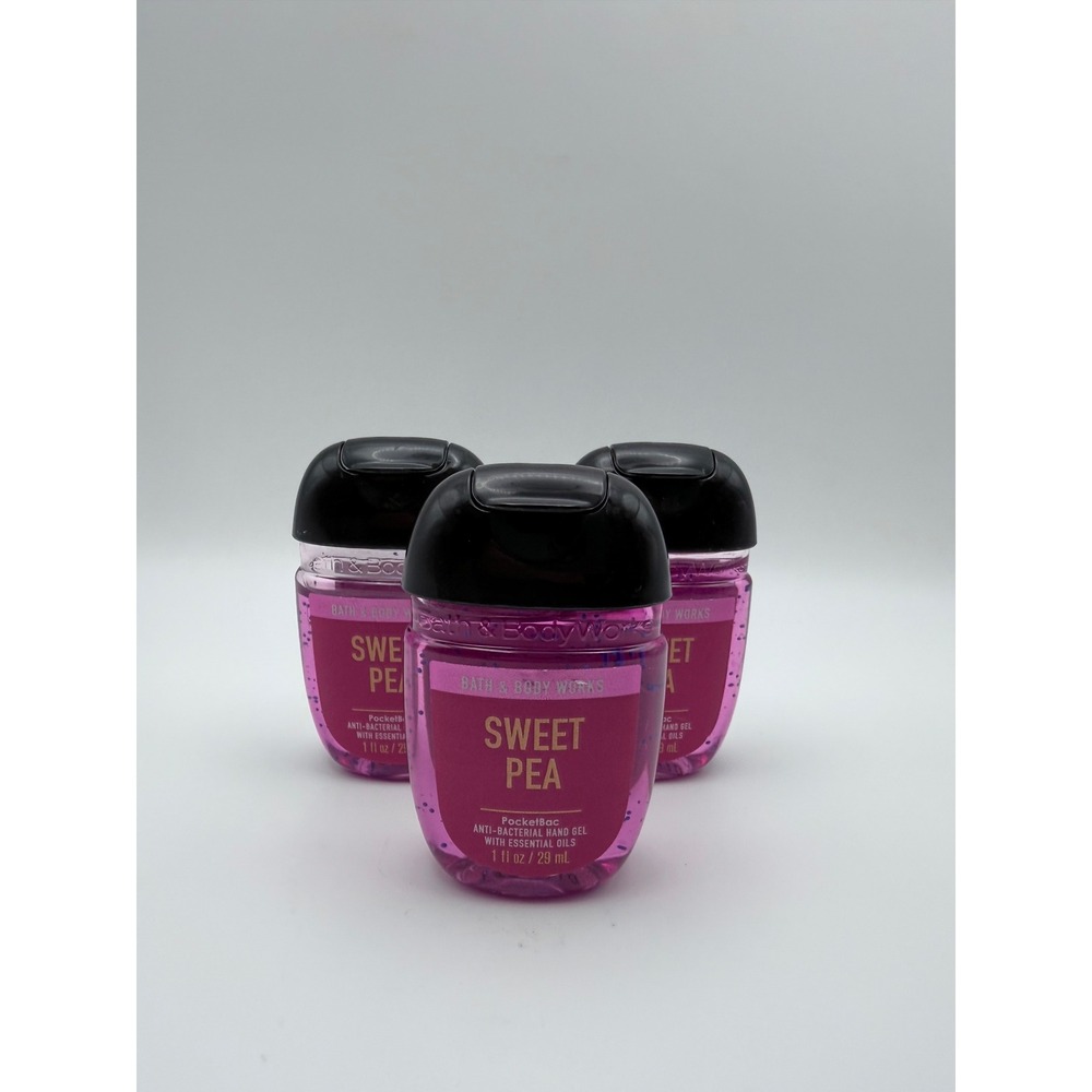 Bath & Body Works Sweet Pea PocketBac Hand Sanitizer‎ 3 pack